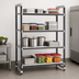 Thumbnail image #3 for Cambro Camshelving Elements XTRA 4-Shelf Solid Stationary Polymer Shelving Starter Unit, 24 x 42 x 72 Inches, Speckled Gray