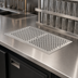 Thumbnail image #3 for Perlick 42-Inch Drop-In Stainless Steel Drip Tray Trough with Removable Glass Racks