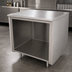 Thumbnail image #3 for Advance Tabco 144-Inch x 30-Inch Underbar Work Table with Open Front Cabinet Base and 14-Gauge 304 Stainless Steel Flat Top