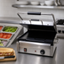 Thumbnail image #3 for Omcan USA Commercial Countertop Electric Panini Grill/Press with 12 x 15 Inch Smooth Cast Iron Plates
