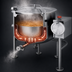 Thumbnail image #3 for Cleveland Range 80-Gallon Direct Steam Tilting Steam Kettle with 2/3 Steam Jacket and Open Quad-Leg Base
