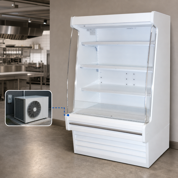 Product image #4 for Howard-McCray Ovation Series R-OD30E-4-LED Remote Dairy Open Merchandiser, 51-Inch Wide, LED Shelves