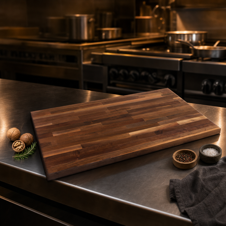 Product image #3 for Boos Block American Black Walnut Blended Edge Grain Kitchen Countertop, 24 x 25 x 1-1/2 Inch