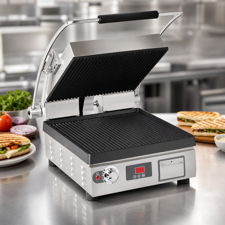 Product image #3 for Star Pro-Max 2.0 14.5-Inch Countertop Panini Press with Grooved Cast Iron Plates
