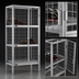 Thumbnail image #3 for Eagle Group 48-Inch Chrome 3-Tier Bulk Wine Storage Unit with Hinged Security Doors