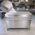 Thumbnail image #3 for BK Resources 72-Inch x 24-Inch Stainless Steel Stationary Modular Serving Counter with Enclosed Cabinet Base and Drop Shelf