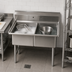Thumbnail image #3 for BK Resources Two Compartment No-Drainboard Stainless Steel Sink, 24 x 24 x 14 Inch Bowls
