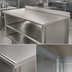 Thumbnail image #3 for Advance Tabco Special Value Series Economy Open Base Work Table with 5-Inch Backsplash and Mid-Shelf, 48 x 30 Inches