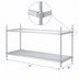 Thumbnail image #3 for John Boos Aluminum Rear Keg Strap for 72-Inch x 20-Inch Keg Rack