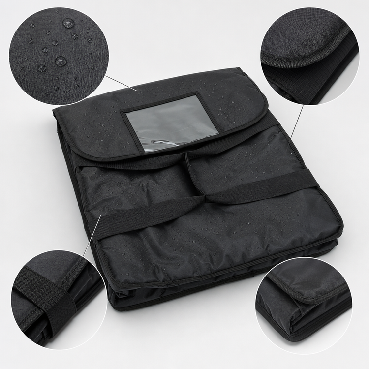 Product image #3 for Deluxe Insulated Pizza Delivery Bag, 20 x 20 x 5 Inches, Holds 2 18-Inch Pizza Boxes