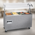 Thumbnail image #3 for Vollrath 2-Series Affordable Portable 4-Well Mobile Hot Food Station with Buffet Breath Guard and Enclosed Storage Base
