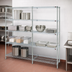 Thumbnail image #3 for EAGLEbrite 4-Tier Add-On Wire Shelving Unit, 48W x 18D x 74H, Zinc Finish
