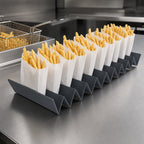 Thumbnail image #3 for Hatco 8PLTBAG 8-Pleat Hard-Coated French Fry Bag Tray