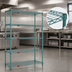 Thumbnail image #3 for EagleGard 4-Tier Stationary Wire Shelving Starter Unit, 36W x 18D x 74H, Hybrid Epoxy Finish