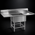 Thumbnail image #3 for Spec-Master 1-Compartment Commercial Sink with Dual 30-Inch Drainboards, 78-Inch Wide