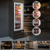 Thumbnail image #3 for Howard-McCray GR88BM-B Four-Section Bottom-Mount Self-Contained Glass Door Refrigerator Merchandiser, 88 Cu. Ft., Black