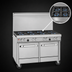 Thumbnail image #3 for Southbend Ultimate 48-Inch Commercial Gas Restaurant Range with 7 Open Burners, Standard Oven, Cabinet Base, and Shelf Backriser