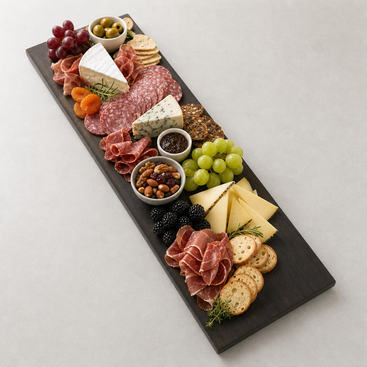Product image #4 for American Metalcraft Upton Collection Espresso Wood Platter — 32 Inch Charcuterie Board