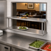 Thumbnail image #3 for BK Resources Double Tier Wall-Mounted Pass-Through Shelf, 60 x 18 Inches, 304 Stainless Steel