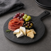 Thumbnail image #3 for American Metalcraft Black Faux Slate Melamine Round Serving Peel with Handle, 12 Inch Diameter