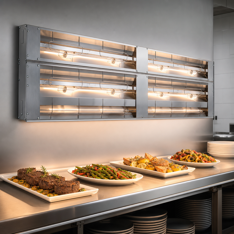 Product image #3 for Hatco Glo-Ray® 96-Inch Double Lighted Infrared Strip Heater