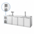 Thumbnail image #3 for True 4-Section Refrigerated Draft Bar Cooler with 2 Beer Columns, Stainless Steel, 108-Inch