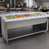 Thumbnail image #3 for Advance Tabco Triumph Supreme 5-Pan Ice Cooled Serving Counter with Removable Cutting Board