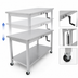 Thumbnail image #3 for John Boos ADA Adjustable-Height Stainless Steel Work Table with Undershelf and 5-Inch Locking Casters, 72 x 30 Inches