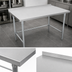 Thumbnail image #3 for John Boos Stallion 144-Inch x 24-Inch Stainless Steel Work Table with 1-1/2-Inch Rear Up-Turn
