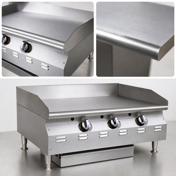 Product image #3 for Eagle RedHots Chef's Line Extra-Deep 48-Inch Countertop LP Gas Griddle with Manual Controls