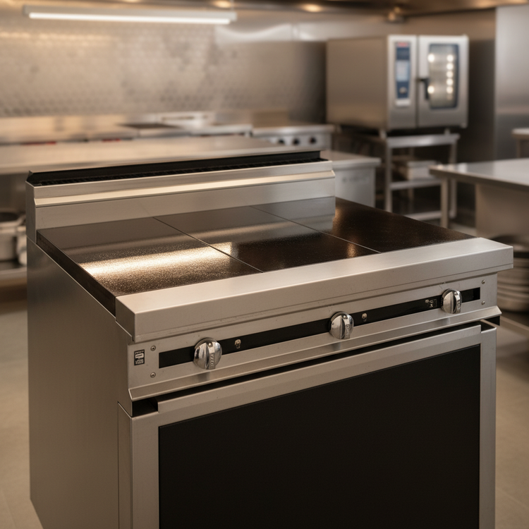 Product image #2 for Titan JTRH-2HT Heavy Duty 36-Inch Gas Hot Top Range with Cabinet Base