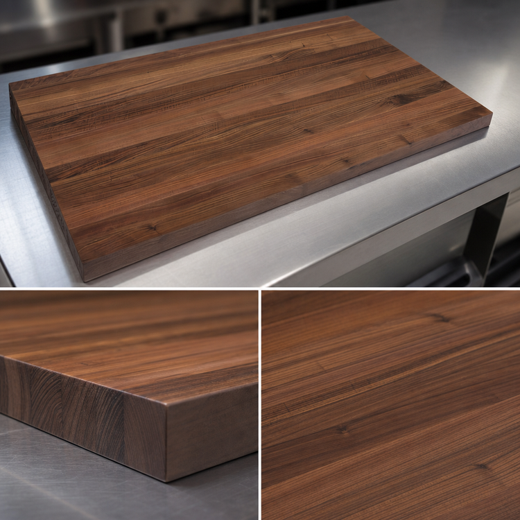 Product image #3 for Boos Block American Black Walnut Edge Grain Kitchen Countertop with Varnique Finish