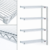 Thumbnail image #3 for Eagle Group 4-Tier Add-On Wire Shelving Unit, 30 x 18 x 74 Inches, Chrome-Plated