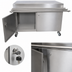 Thumbnail image #3 for BK Resources Stainless Steel Serving Counter with Hinged Door and Lock, 48 x 24 Inches