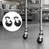 Thumbnail image #3 for Advance Tabco Special Value Series 5-Inch Swivel Rubber Stem Casters for Wire Shelving