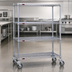 Thumbnail image #3 for Eagle Group Chrome 4-Tier Wire Shelving Dolly Truck with 36