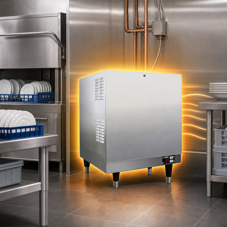 Product image #3 for Floor Model Electric Booster Heater with 16-Gallon Stainless Steel Storage Tank, 30 kW