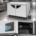 Thumbnail image #5 for Turbo Air Super Deluxe Two-Section Undercounter Refrigerator, 48-1/4 Inch Wide, Solid Doors, 12.2 Cu. Ft.