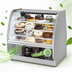 Thumbnail image #3 for True 48-1/4 Inch Curved Glass Refrigerated Bakery Display Case with Rear Sliding Doors, Stainless Steel