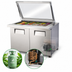 Thumbnail image #3 for True 48 3/8-Inch Wide Mega-Top Sandwich/Salad Refrigerated Prep Table with Flat Glass Lid, 2 Solid Doors, 18-Pan Capacity
