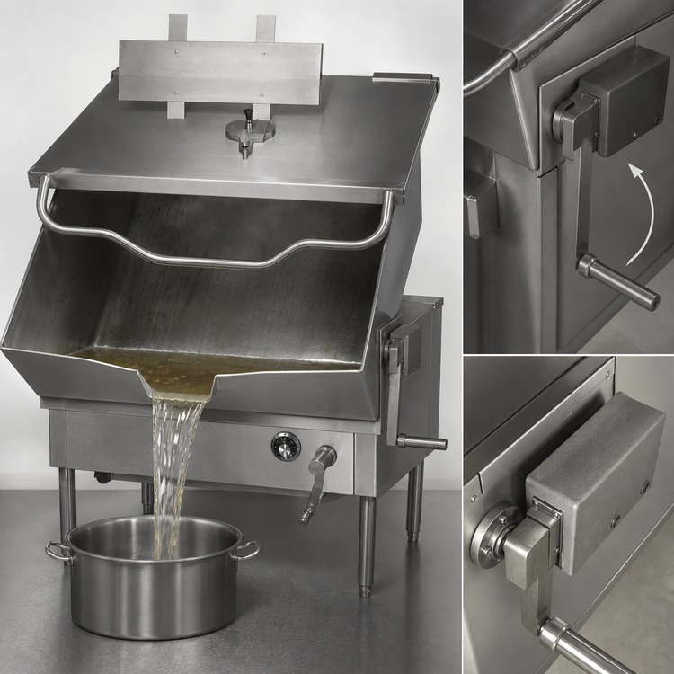 Product image #3 for Southbend Steam BGLM-30 30-Gallon Gas Tilting Skillet with Manual Tilt