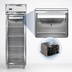 Thumbnail image #3 for Continental Refrigerator D1FSNSSGD Designer Line One-Section Full-Size Shallow Depth Reach-In Display Freezer with Glass Door