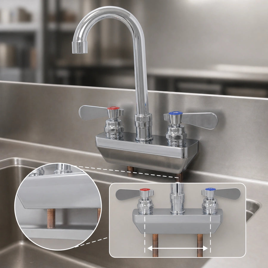 4-Inch Center Splash-Mount Design