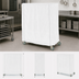Thumbnail image #3 for Metro Queen Mary & Banquet Cart Cover, 48 x 21 x 62 Inch, White Knitted Polyester with Velcro Fastener