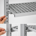 Thumbnail image #3 for Fermostock 35-Inch W x 18-Inch D Horizontal Vented Modular Shelf with Removable Polymer Inserts