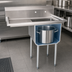 Thumbnail image #3 for Floor Model 1-Compartment Pot Sink with Left Drainboard, 21 x 18 x 14 Inch Bowl, 304 Stainless Steel