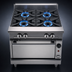 Thumbnail image #3 for Vulcan V Series 36-Inch Heavy Duty Gas Range with 4 Open Burners and Convection Oven