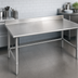 Thumbnail image #3 for Deluxe Series 72-Inch x 24-Inch Stainless Steel Work Table with 4-1/2-Inch Backsplash
