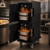 Thumbnail image #4 for Cambro Ultra Camcart H-Series Heated Front-Loading Food Pan Carrier, 2-Compartment, 110V, Black