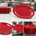 Thumbnail image #4 for Sierrus™ 12 x 9 Inch Oval Red Melamine Platter